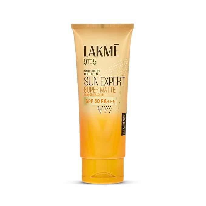 Lakme Sun Expert SPF 50 PA+++ Ultra Matte Lotion Sunscreen, Lightweight, Non Sticky, Non Greasy, Blocks Upto 97% Harmful Sunrays, 100 ml