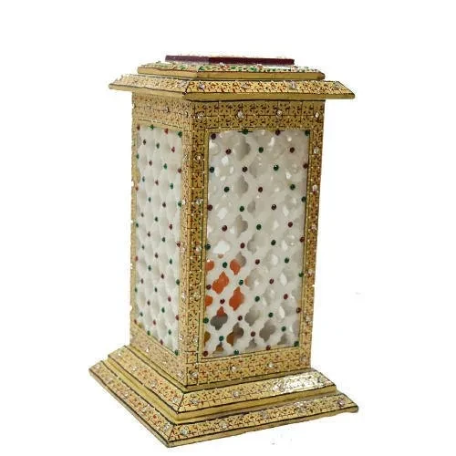 white marble lamp