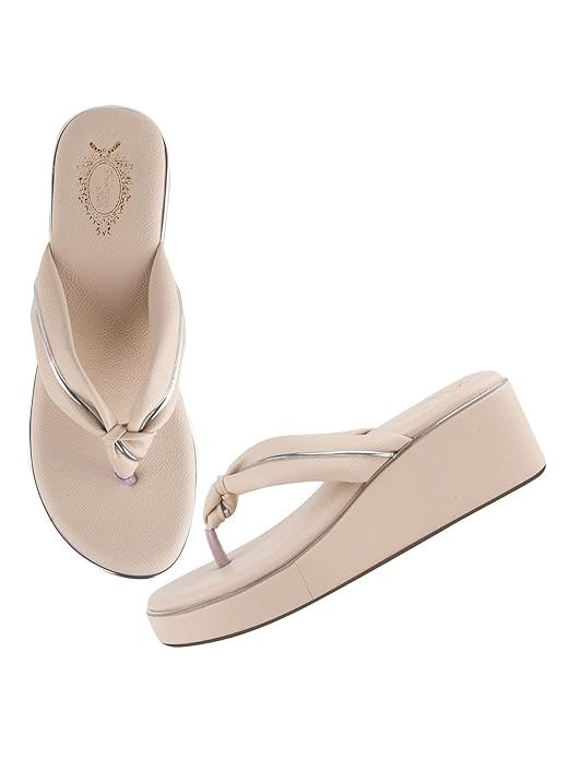 Shoetopia Wedges Sandal for Women & Girls Criss-Cross Strap Design Stylish Comfortable, Durable Heels – Perfect for Casual & Party