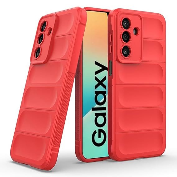 Solimo Basic Case for Samsung Galaxy M36 5G (Silicone_Red)