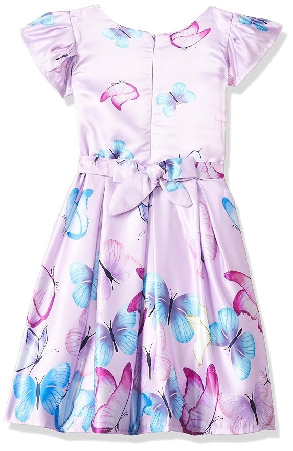 Niren Enterprise Baby Girl’s Pink Butterfly Tutu Style A-Line Fit & Flare Frock (1–8 Years)