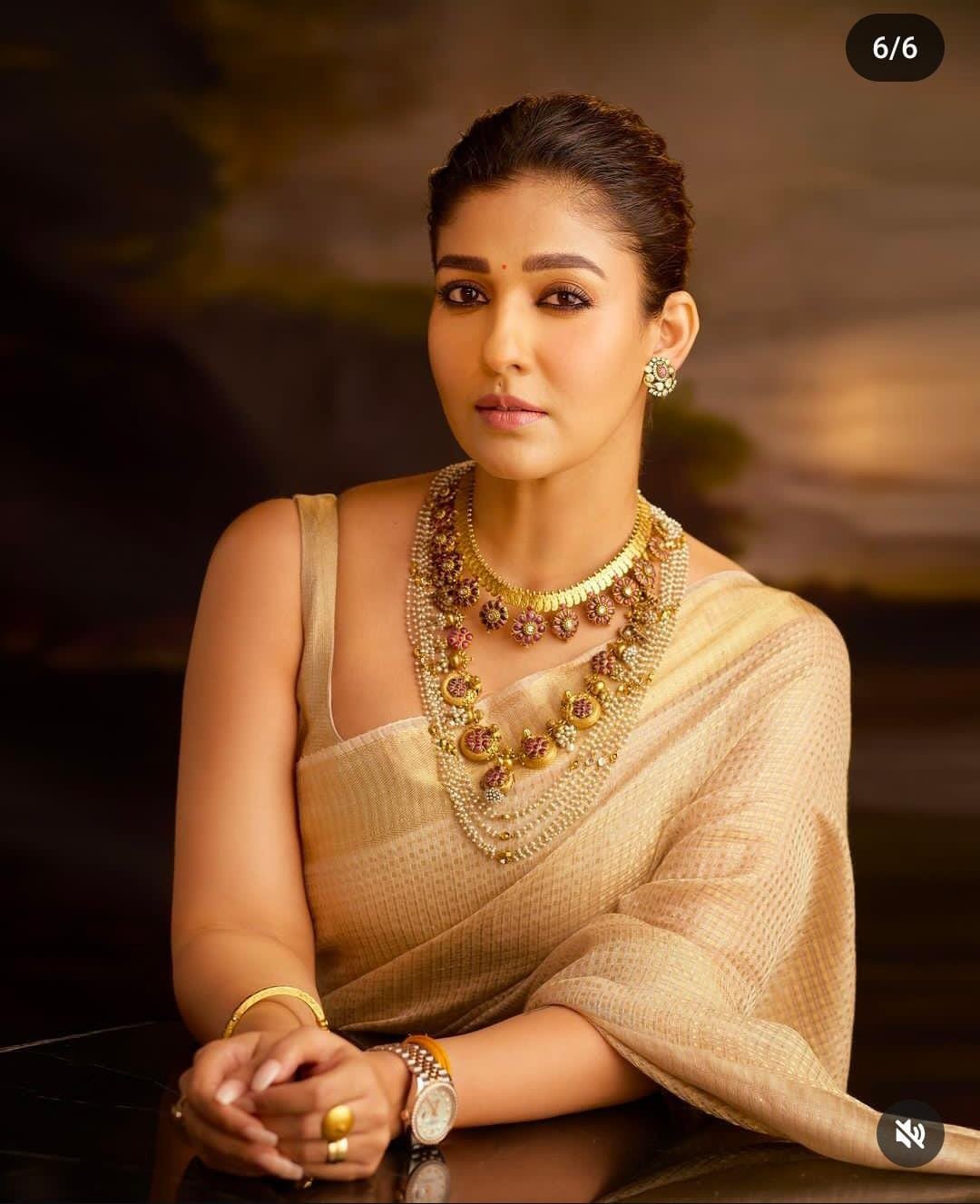 Nayantara Tissue Silk Saree